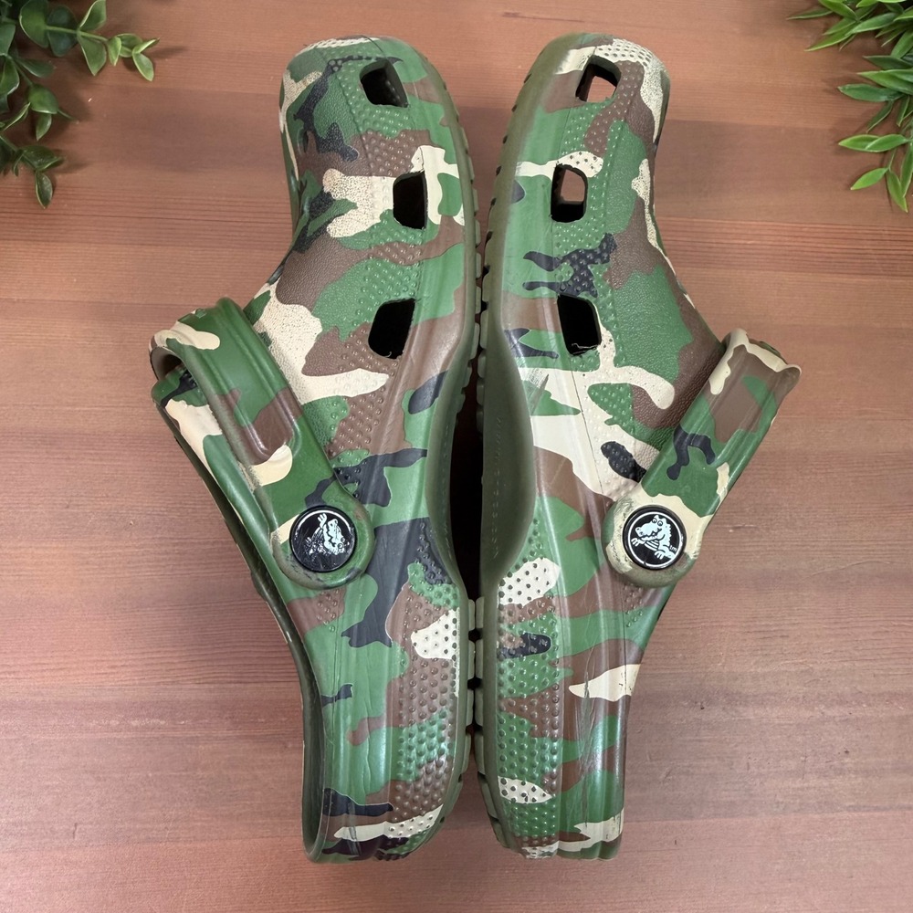 Crocs Unisex Classic Camo Green Woodland ClogS Size M4/W6 - Picture 6 of 7